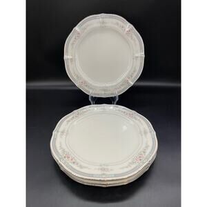 Noritake Rothschild 7293 Ivory China Set of 4 Salad Plates 8.25" Japan